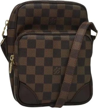 Louis Vuitton Pre-owned Cross Body Bags, female, Brown, Size: ONE SIZE Pre-owned Vintage Damier Ebene Shoulder Bag