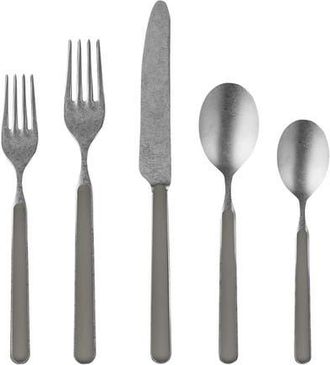 Mepra Fantasia Pewter Flatware Set - 5 Pieces in Vicuna at Nordstrom