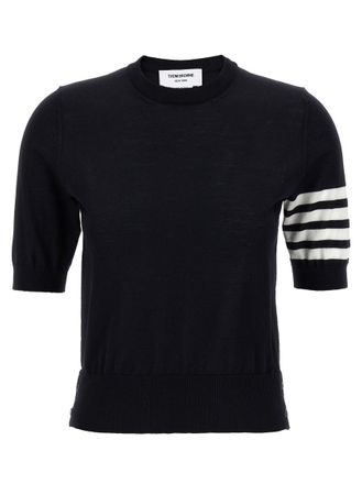 Thom Browne Blue 4-Bar Wool T-shirt