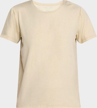 Majestic Filatures Crewneck Metallic Knit Tee