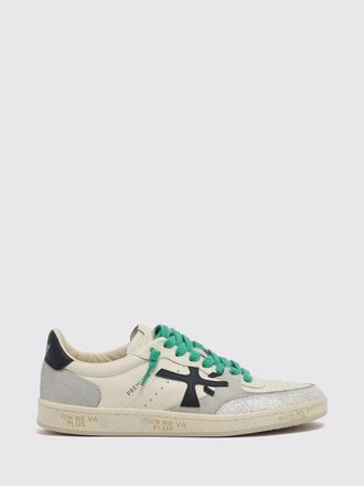 Premiata Sneakers Clay in pelle scamosciata con punta traforata