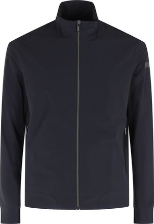 Roberto Ricci Design Navy Blue Surflex Full Zip Mock-Neck Polyamide Sweatshirt