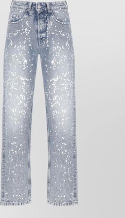 Maison Margiela polka-dot wide-leg jeans