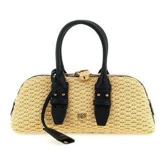 Pinko Handbags, female, Beige, Size: ONE SIZE Escape Bag Horizontal