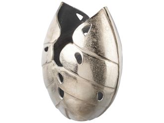 Schubiger M&ouml;bel Vase Leaves, Aluminium, Silber H: 42 cm