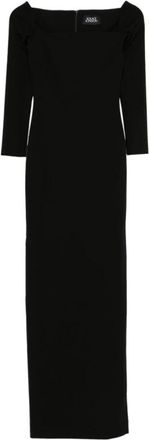 Solace London Lolita Maxi Jurk - Dames - Avondkleed - Zwart - XS - Polyester - Kleedjes