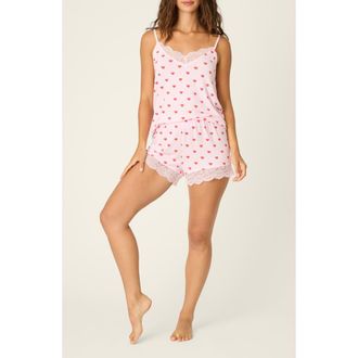 PJ Salvage Wildest Dreams Short Pajamas in Pink at Nordstrom, Size X-Large
