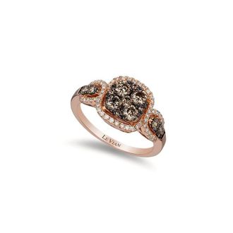 Le Vian Ladies Chocolatier Rings set in 14K Strawberry Gold