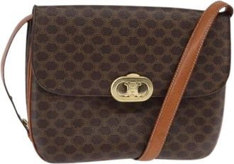 Celine Pre-owned Vintage Canvas Cross Body Bag - Dames - Vintage Schoudertas - Bruin - ONE Size - Vintage