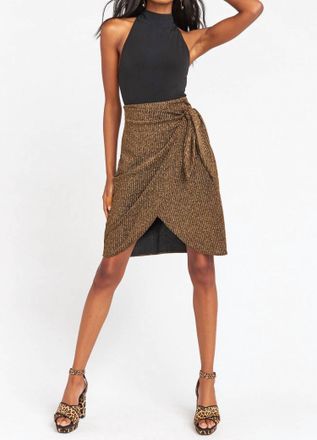 Show me your Mumu Anjolie Wrap Skirt In Gold