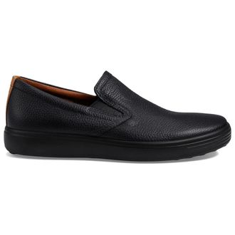 Ecco Ecco Soft 7 470484 Full Grain Leather Mens Slip On Shoes - Black Lion - Size:UK 10.5-11