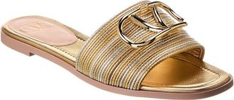 Valentino Vlogo Leather Sandal