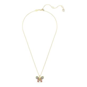 Swarovski Hanger Unisex Idyllia Vlinder Multicolor 5709950 - Dames - Kettingen - Geel - ONE Size - Accessoires