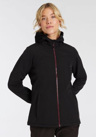 Killtec Softshelljacke KILLTEC KOS 179 WMN SFTSHLL JCKT 2, Damen, Gr. 38, schwarz, Softshell, Obermaterial: 100% Polyester, hoch geschlossener Ausschnitt, mit