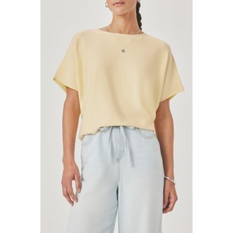 Splendid Christa Short Sleeve Sweater in Honeysuckle Yellow at Nordstrom, Size Medium