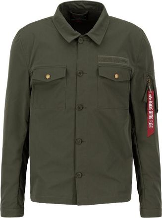 Alpha Industries Alpha Industries Mens Overshirt - Olive - Size Small