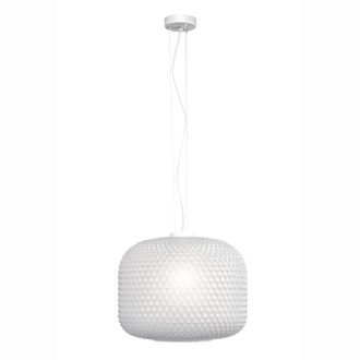 Luce-Ambiente-Design Lámpara de techo en vidrio blanco 150x40 cm