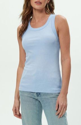 Michael Stars Paloma Cotton Tank Top in Splash at Nordstrom