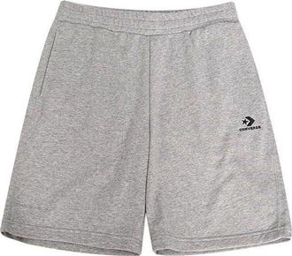 Converse Go-To Embroidered Star Chevron Standard-Fit Fleece Short Asia Sizing Grey 10023875-A02