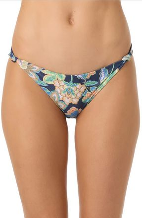 O'Neill Mermaid Floral Atlantic Bikini Bottoms in Navy at Nordstrom, Size X-Large