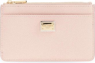 Dolce & Gabbana Wallets & Cardholders, female, Pink, Size: ONE SIZE Leather Card Case