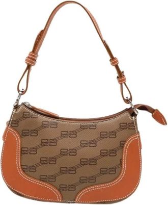Balenciaga Pre-owned Shoulder Bags, female, Brown, Size: ONE SIZE Pre-owned Vintage Shoulder Bag