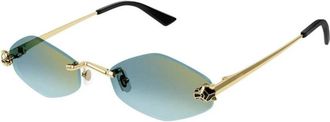 Cartier Panth&egrave;re Classic Zonnebril - Dames - Zonnebrillen - Geel - 55 MM - Accessoires