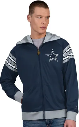 ProPlayer Mens Pro Player Navy/Gray Dallas Cowboys Helmet Full-Zip Hooded Track Jacket at Nordstrom, Size Xx-Large