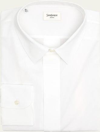 Saint Laurent Mens Poplin Dress Shirt