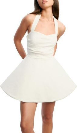 Bardot Sabine Halter Minidress in Orchid White at Nordstrom, Size 8