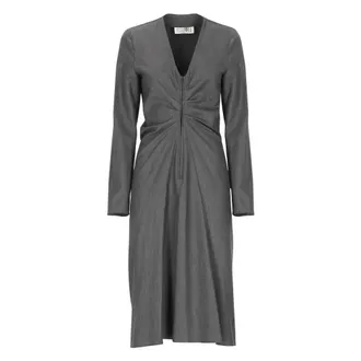 Maison Margiela Dames, Jurken, Grijs, Maat: S Katoen