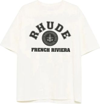 Rhude T-shirt French Riviera - Bianco