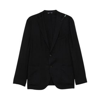 Boglioli Single-breasted blazer - Heren - Pakken - Blauw - Maat: L Wol