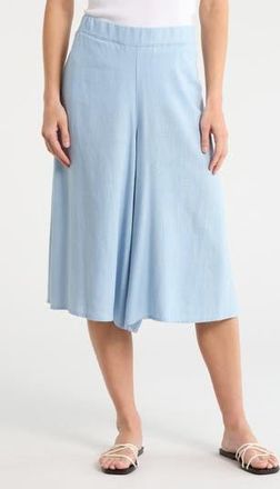 Halogen Culotte in Chambray Blue at Nordstrom Rack, Size X-Large