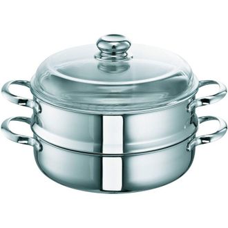 None Schulte-Ufer Romana I, Pentola per Cottura a Vapore Piana, 24 cm