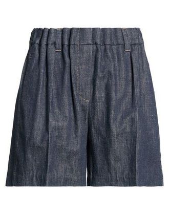Brunello Cucinelli BOTTOMWEAR - Denim shorts on YOOX.COM