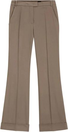 HUGO BOSS Rechte broek - Dames - Wijde Broeken - Beige - S - Broeken