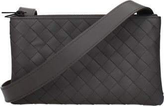Bottega Veneta Herens Crossbodytassen Grijs/grafietleer