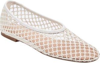 Marc Fisher Jazlyn Pointed Toe Flat in Ivory at Nordstrom, Size 6.5