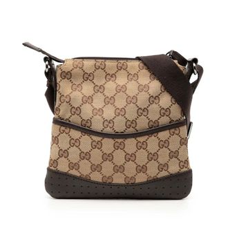 Gucci Pre-owned Gucci Small GG Canvas Perforated Crossbody Unisex 3AZ8IVE28GEZTKEZ