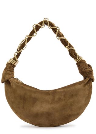 Saint Laurent Rope Suede Hobo bag - Tan - One Size