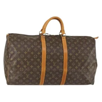 Louis Vuitton Pre-owned Weekend Bags, female, Brown, Size: ONE SIZE Pre-owned Vintage Canvas Weekend Bag