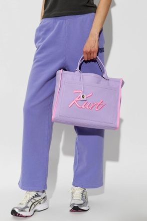 Kurt Geiger Shopper Bag With Logo, Womens, Purple
