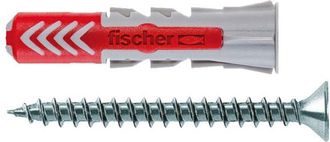 Fischer Tacos Duopower T &Oslash;6 X 30 Mm + Tornillos &Oslash;4,5 X 40 Mm, Bote 375 Uds