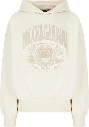 Dolce & Gabbana Stijlvolle Sweatshirts voor een Trendy Look - Heren - Hoodies - Beige - S - Katoen - Hoodies & sweatvesten