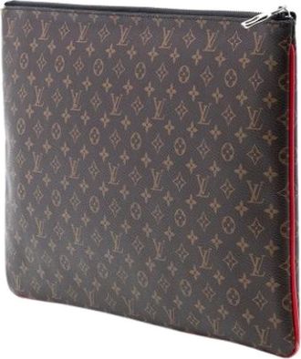Louis Vuitton Pre-owned Clutches, female, Brown, Size: ONE SIZE Pre-owned A4 Multipocket Pochette