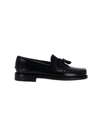 Sebago Black Classic Will Tassel Leather Loafers