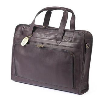 Claire Chase 168E-cafe Professional Computer Briefcase - Cafe