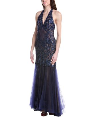 Tadashi Shoji Embellished Sleeveless Maxi Dress