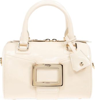 Roger Vivier Handtas - Dames - Handtassen - Beige - ONE Size - Leer - Tassen